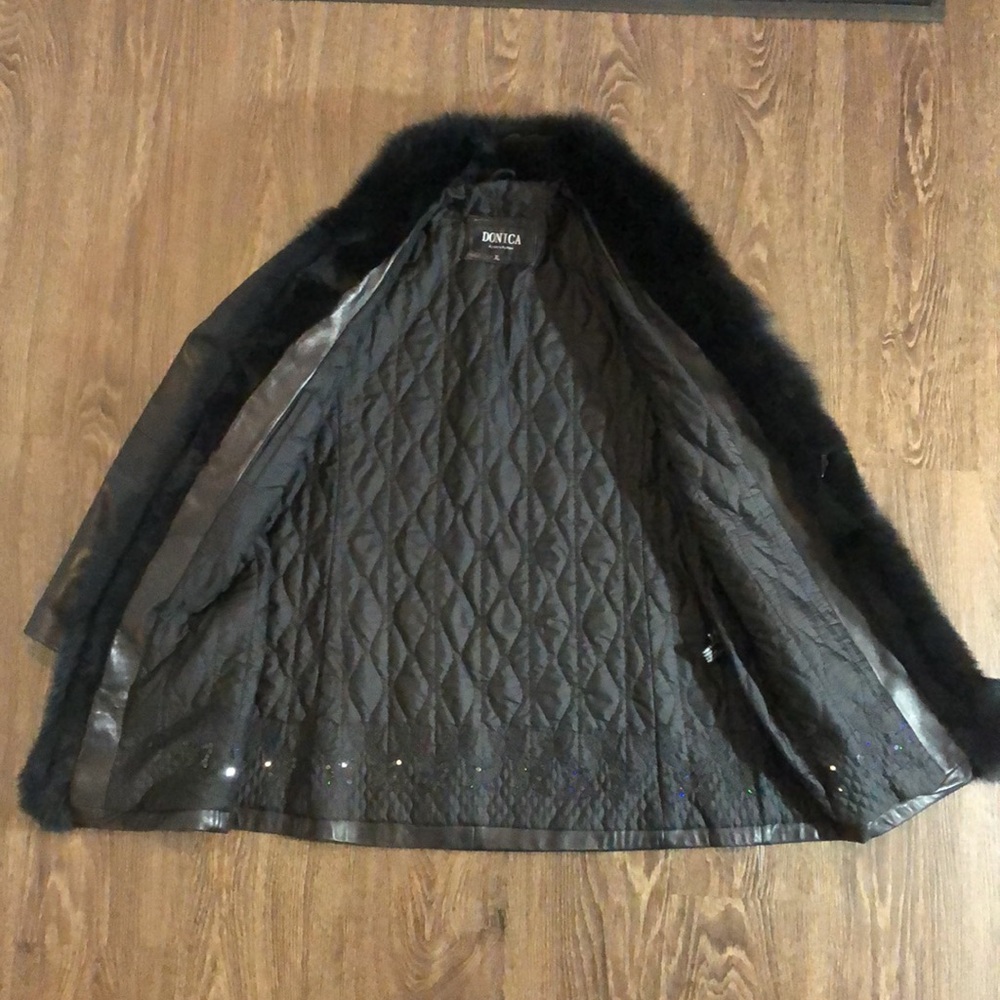 Vintage Leather & Rabbit Coat. - Picture 11 of 17